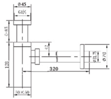 Σιφόνι νιπτήρος LF9026-B Λευκό ματ KARAG 4 lf9026 Σιφόνι νιπτήρος LF9026-B Λευκό ματ KARAG 5206836631400 LF9026-B