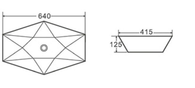 lt1139 Νιπτήρας επικαθήμενος LT 1139 KARAG 64x41,5x12,5cm 5206836053486 LT1139