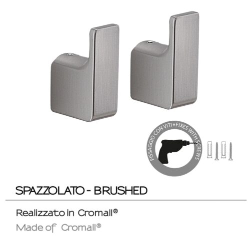 0000pi273800000.2 ΑΓΓΙΣΤΡΟ ΔΙΠΛΟ PIRINEI ΙΙ BRUSHED INOX GEDY