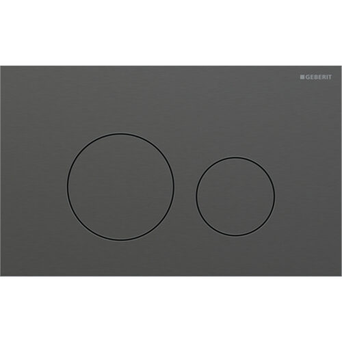 ΠΛΑΚΕΤΑ GEBERIT SIGMA 40 115.628.QD.1 BLACK CHROME BRUSHED