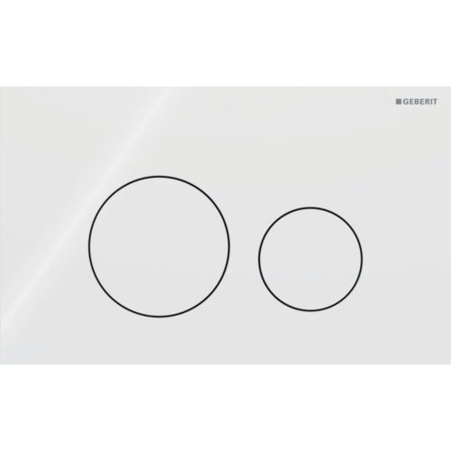 115.628.si .1 2203020419 ΠΛΑΚΕΤΑ GEBERIT SIGMA 40 115.628.SI.1 ΛΕΥΚΗ ΓΥΑΛΙ