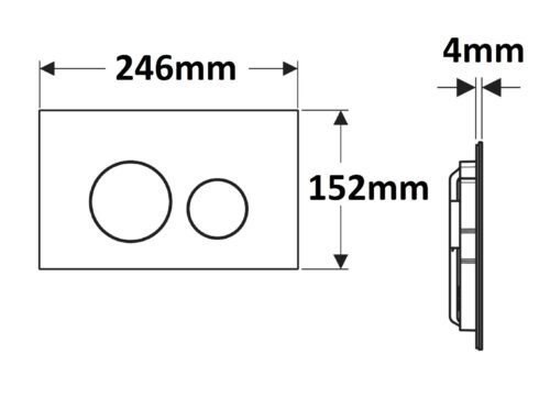 Alternative view of ΠΛΑΚΕΤΑ GEBERIT SIGMA 40 115.628.JT.1 ΛΕΥΚΟ ΜΑΤ