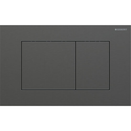 Alternative view of ΠΛΑΚΕΤΑ GEBERIT SIGMA 40 115.629.QD.1 ΜΑΥΡΗ ΧΡΩΜΕ / BLACK CHROME BRUSHED
