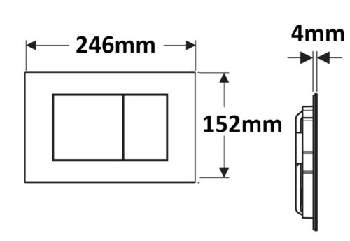 Alternative view of ΠΛΑΚΕΤΑ GEBERIT SIGMA 40 115.629.QF.1 BRASS ΟΡΕΙΧΑΛΚΙΝΟ ΧΡΩΜΑ