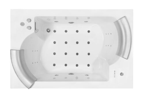 Alternative view of ΜΠΑΝΙΟ ΥΔΡΟΜΑΣΑΖ FC-228HT 185x120x65 ΛΕΥΚΟ PICCADILLY