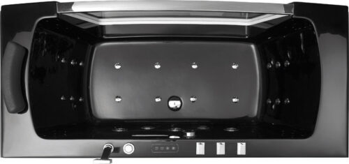 Alternative view of ΜΠΑΝΙΟ ΥΔΡΟΜΑΣΑΖ FC-260C 170x80x60 ΜΑΥΡΟ PICCADILLY