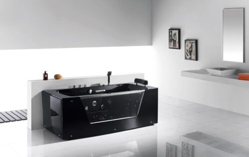 ΜΠΑΝΙΟ ΥΔΡΟΜΑΣΑΖ FC-260C 170x80x60 ΜΑΥΡΟ PICCADILLY
