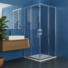 ΚΑΜΠΙΝΑ ΝΤΟΥΖΙΕΡΑΣ ΤΕΤΡΑΓΩΝΗ SWIFT 100x100x195  ΔΙΑΦΑΝΟ ΧΡΩΜΕ BRONZE
