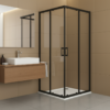 ΚΑΜΠΙΝΑ ΝΤΟΥΖΙΕΡΑΣ ΤΕΤΡΑΓΩΝΗ SWIFT 90x90x195 ΔΙΑΦΑΝΟ ΜΑΥΡΟ BRONZE