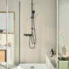 ΜΠΑΤΑΡΙΑ ΝΤΟΥΖΙΕΡΑΣ ΘΕΡΜΟΣΤΑΤΙΚΗ GROTHERM 1000 348142433 BLACK MAT GROHE