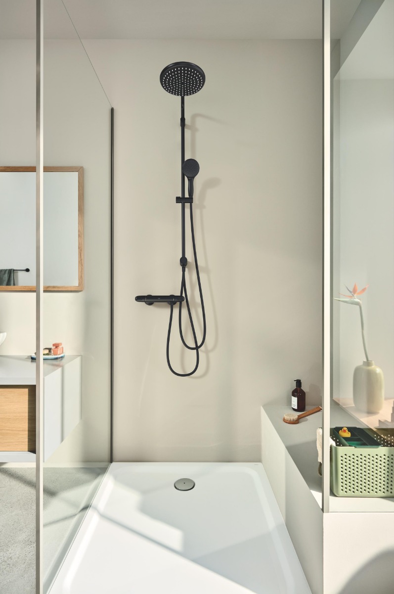 ΜΠΑΤΑΡΙΑ ΝΤΟΥΖΙΕΡΑΣ ΘΕΡΜΟΣΤΑΤΙΚΗ GROTHERM 1000 348142433 BLACK MAT GROHE 3 ΜΠΑΤΑΡΙΑ ΝΤΟΥΖΙΕΡΑΣ ΘΕΡΜΟΣΤΑΤΙΚΗ GROTHERM 1000 348142433 BLACK MAT GROHE