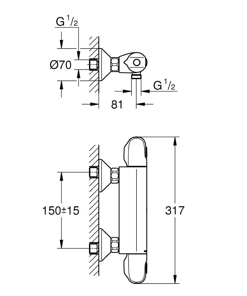 ΜΠΑΤΑΡΙΑ ΝΤΟΥΖΙΕΡΑΣ ΘΕΡΜΟΣΤΑΤΙΚΗ GROTHERM 1000 348142433 BLACK MAT GROHE 5 ΜΠΑΤΑΡΙΑ ΝΤΟΥΖΙΕΡΑΣ ΘΕΡΜΟΣΤΑΤΙΚΗ GROTHERM 1000 348142433 BLACK MAT GROHE - Image 3