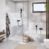 ΜΠΑΤΑΡΙΑ ΝΤΟΥΖΙΕΡΑΣ CUBEO 1018242430 BLACK MAT GROHE 2 ΜΠΑΤΑΡΙΑ ΝΤΟΥΖΙΕΡΑΣ CUBEO 1018242430 BLACK MAT GROHE