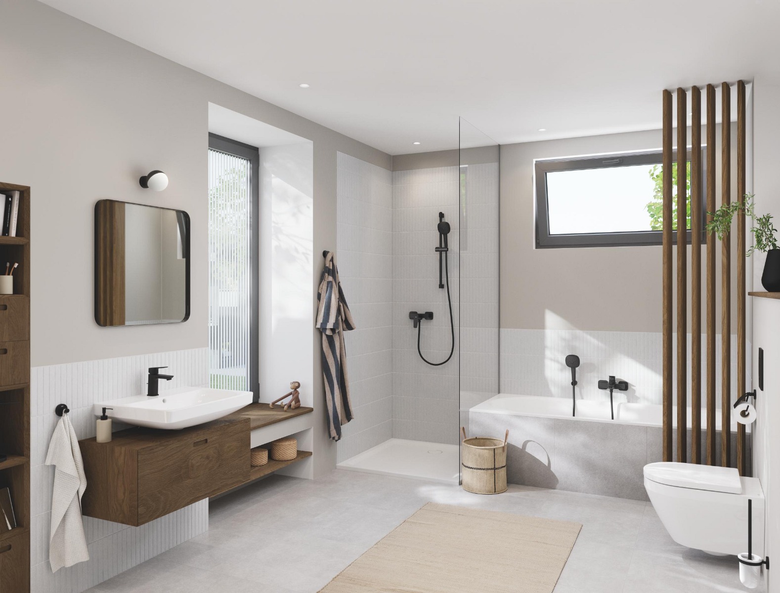 ΜΠΑΤΑΡΙΑ ΝΤΟΥΖΙΕΡΑΣ CUBEO 1018242430 BLACK MAT GROHE 6 ΜΠΑΤΑΡΙΑ ΝΤΟΥΖΙΕΡΑΣ CUBEO 1018242430 BLACK MAT GROHE - Image 4