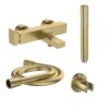 ΜΠΑΤΑΡΙΑ ΛΟΥΤΡΟΥ EXTRA ΣΕΤ BRUSHED GOLD PVD IDEAL