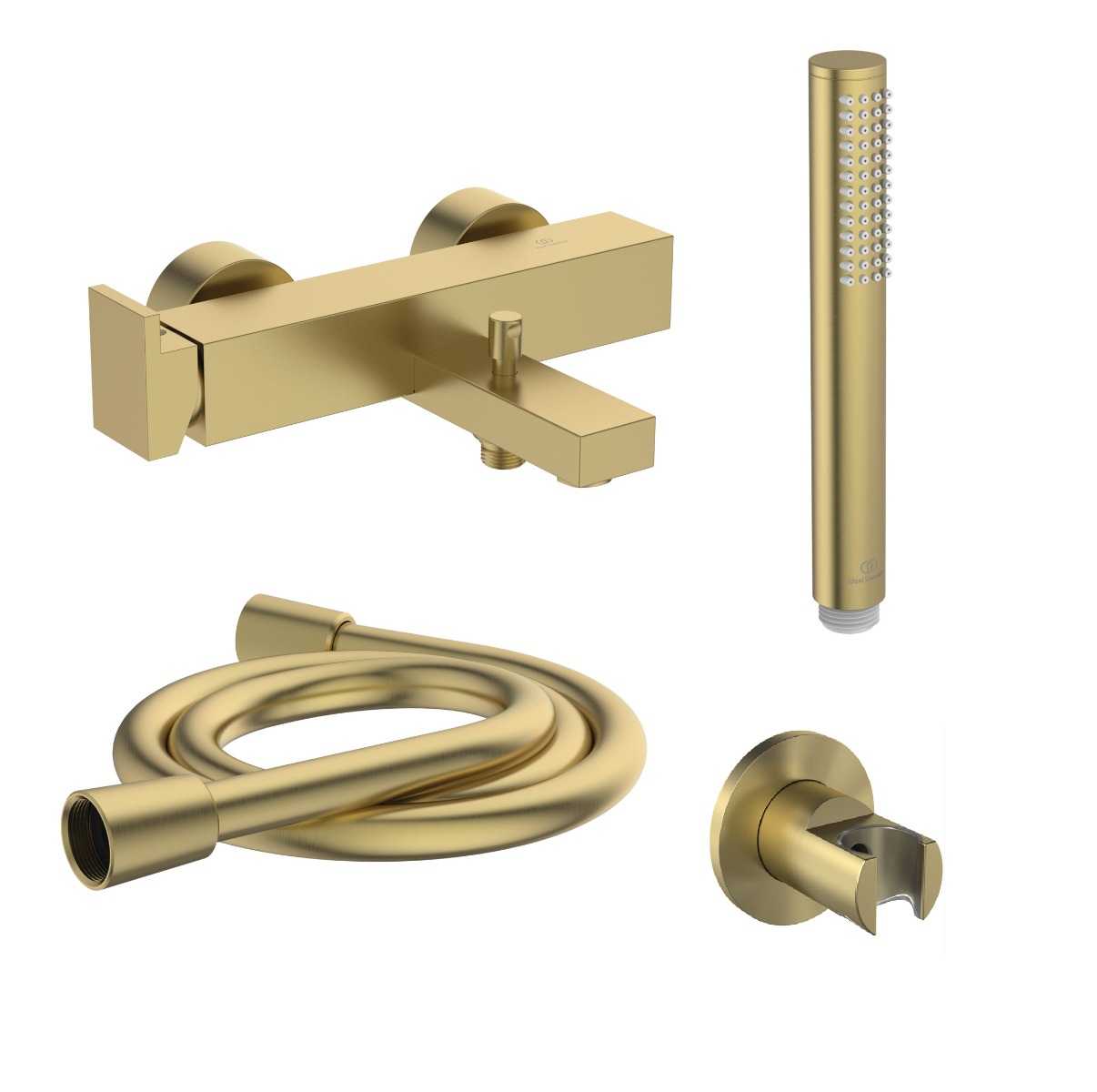 ΜΠΑΤΑΡΙΑ ΛΟΥΤΡΟΥ EXTRA ΣΕΤ BRUSHED GOLD PVD IDEAL 3 ΜΠΑΤΑΡΙΑ ΛΟΥΤΡΟΥ EXTRA ΣΕΤ BRUSHED GOLD PVD IDEAL