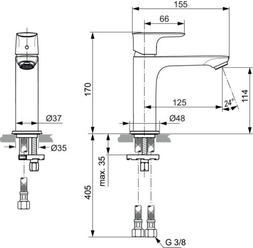 1309020114 tec ΜΠΑΤΑΡΙΑ ΝΙΠΤΗΡΟΣ CONNECT AIR MAGNETIC GREY PVD IDEAL