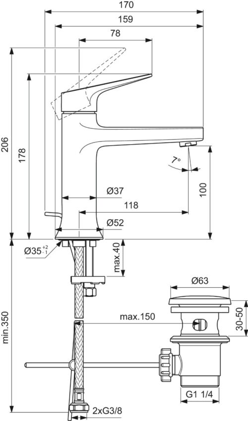 1309020179 tech ΜΠΑΤΑΡΙΑ ΝΙΠΤΗΡΟΣ LDV MAGNETIC GREY PVD IDEAL