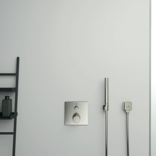 ΠΑΡΟΧΗ ΥΔΡΟΛΗΨΙΑΣ IDEALRAIN ΤΕΤΡΑΓΩΝΗ SILVER STORM PVD IDEAL