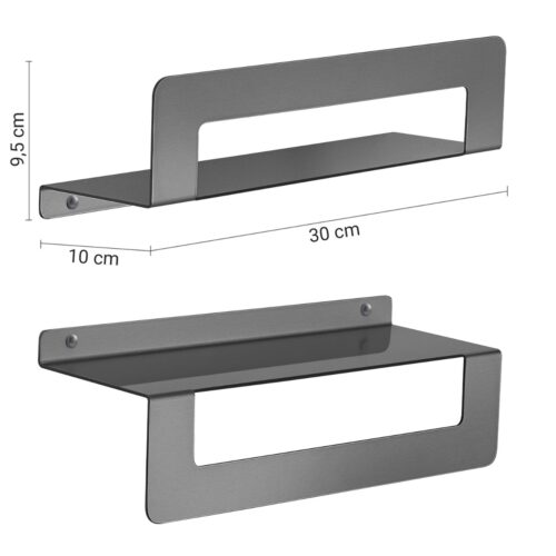 1403020465 000020198130000.1 ΠΕΤΣΕΤΟΘΗΚΗ / ΡΑΦΙ CLEO 2019-30 30cm GUN METAL GEDY