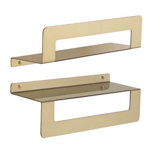ΠΕΤΣΕΤΟΘΗΚΗ / ΡΑΦΙ CLEO 2019-30 30cm GOLD ΜΑΤ GEDY