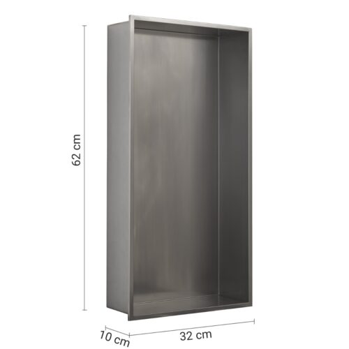 1403020472 000024923800000.1 ΡΑΦΙ ΝΤΟΥΖ GUEST 2492 30x60cm BRUSHED INOX GEDY