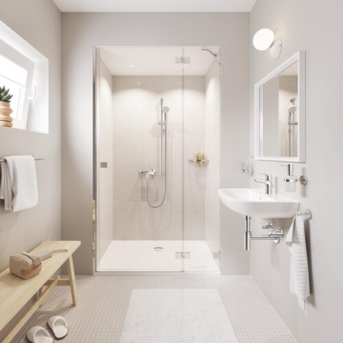1403030075 amb 2 ΣΠΟΓΓΟΘΗΚΗ ΓΩΝΙΑΚΗ BAU COSMOPOLITAN ΧΡΩΜΕ GROHE