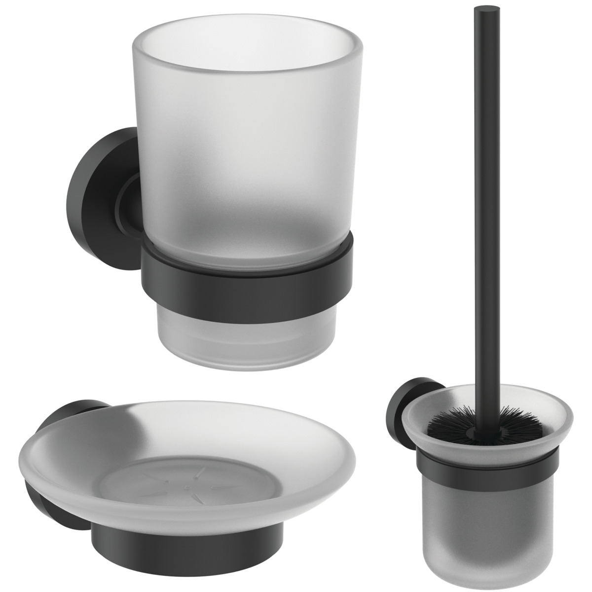 ΣΕΤ ΑΞΕΣΟΥΑΡ ΜΠΑΝΙΟΥ IOM SILK BLACK IDEAL 4 ΣΕΤ ΑΞΕΣΟΥΑΡ ΜΠΑΝΙΟΥ IOM SILK BLACK IDEAL - Image 2