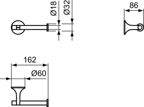 1403050119 tec ΧΑΡΤΟΘΗΚΗ ΑΝΟΙΧΤΗ LDV MAGNETIC GREY PVD IDEAL