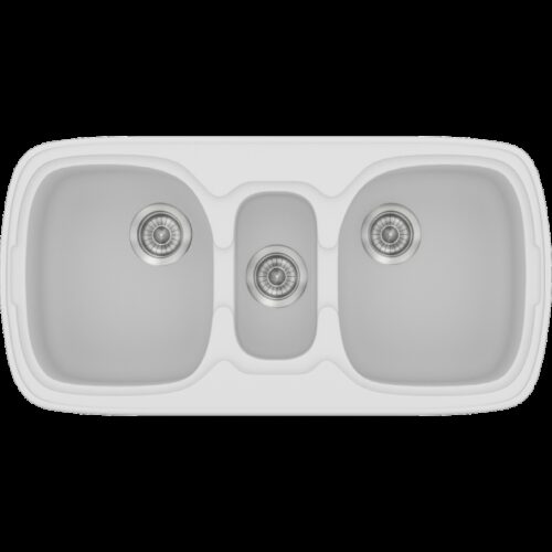ΝΕΡΟΧΥΤΗΣ ΣΥΝΘΕΤΙΚΟΣ 96x51cm CLASSIC 303 WHITE SANITEC