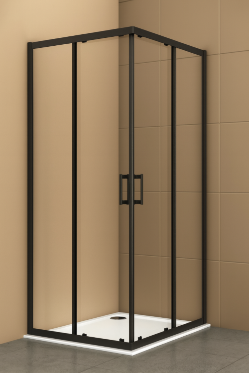 ΚΑΜΠΙΝΑ ΝΤΟΥΖΙΕΡΑΣ ΑΣΥΜΜΕΤΡΗ SWIFT 80x90x195 ΔΙΑΦΑΝΟ ΜΑΥΡΟ BRONZE