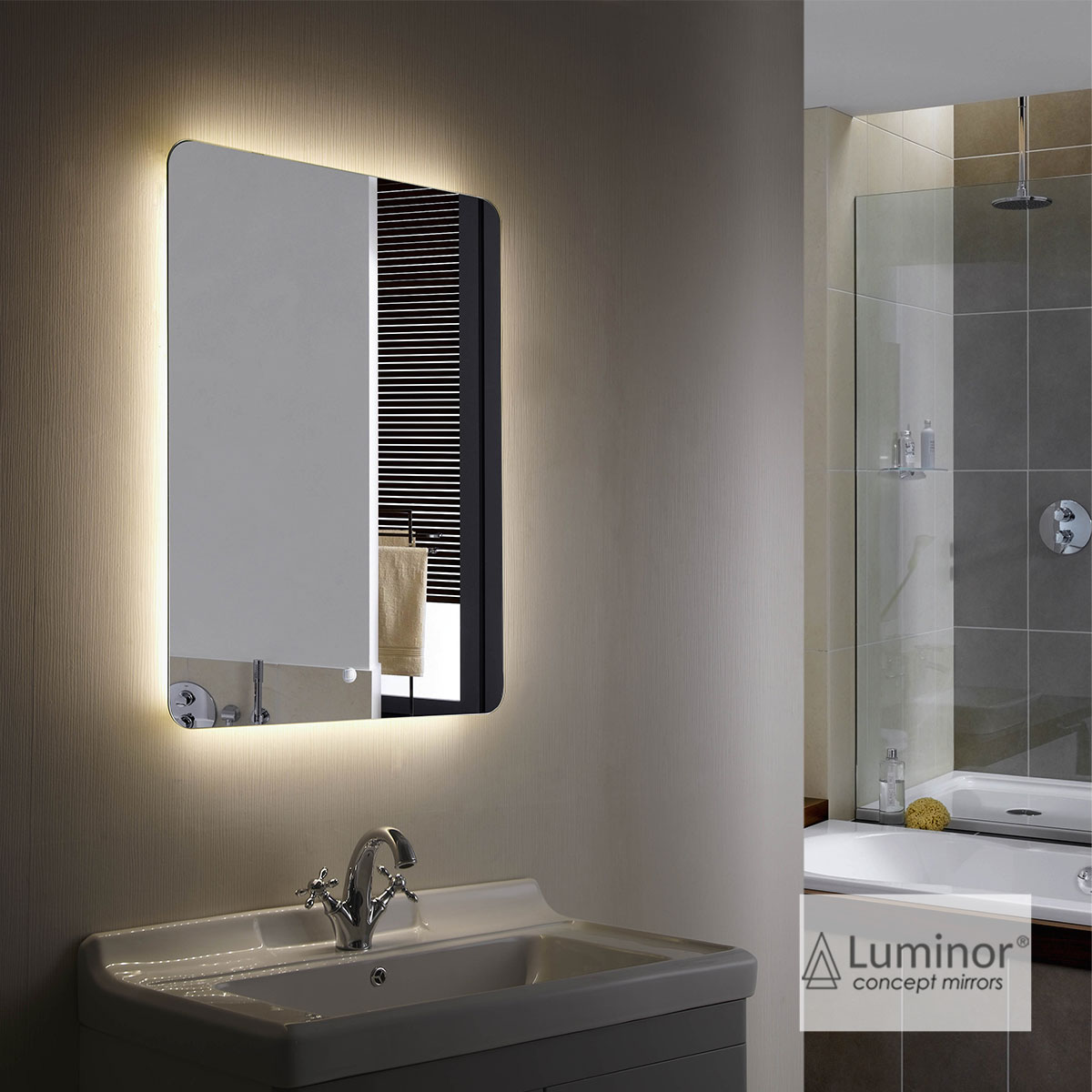 ΚΑΘΡΕΠΤΗΣ JOY 60x80cm ΟΡΘΟΓΩΝΙΟΣ ΜΕ ΦΩΤΙΣΜΟ LED LUMINOR 4 ΚΑΘΡΕΠΤΗΣ JOY 60x80cm ΟΡΘΟΓΩΝΙΟΣ ΜΕ ΦΩΤΙΣΜΟ LED LUMINOR - Image 3