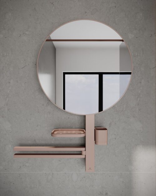 ΚΑΘΡΕΠΤΗΣ ΟΜΟΡΦΙΑΣ BEAUTY BAR L ALU+ Φ50 ROSE IDEAL