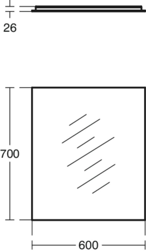 2015100018 tech ΚΑΘΡΕΠΤΗΣ MIRROR & LIGHT ΜΕ ΠΛΑΙΣΙΟ 60x70cm LED IDEAL