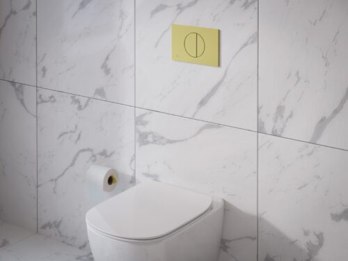 ΠΛΑΚΕΤΑ OLEAS M5 R0503A2 BRUSHED GOLD PVD IDEAL