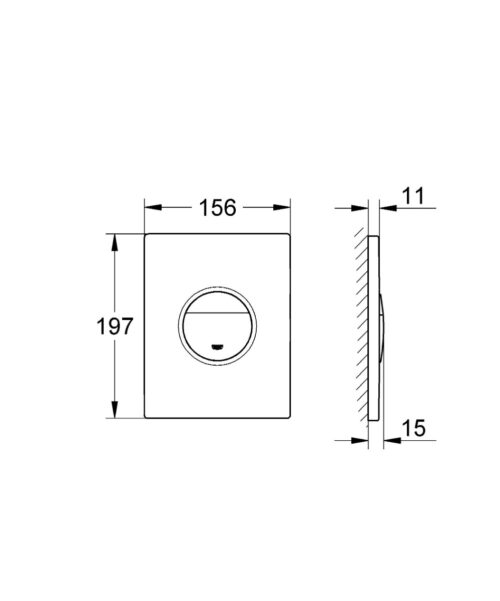 2203020435 tech ΠΛΑΚΕΤΑ GROHE 38765SH0 NOVA COSMOPOLITAN ALPINE WHΙΤΕ