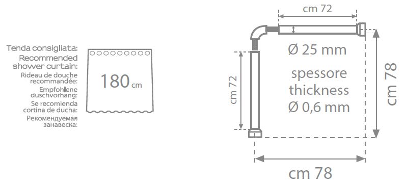 ΒΕΡΓΑ ΚΟΥΡΤΙΝΑΣ TANG800 80x80cm ΜΑΥΡΗ ΜΑΤ GEDY 6 ΒΕΡΓΑ ΚΟΥΡΤΙΝΑΣ TANG800 80x80cm ΜΑΥΡΗ ΜΑΤ GEDY - Image 4