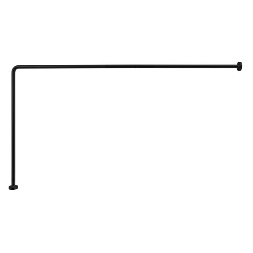 ΒΕΡΓΑ ΚΟΥΡΤΙΝΑΣ TANG801 80x170cm ΜΑΥΡΗ ΜΑΤ GEDY