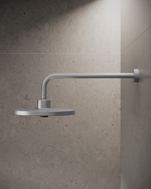 ΒΡΑΧΙΟΝΑΣ ΤΟΙΧΟΥ IDEALRAIN ΣΤΡΟΓΓΥΛΟΣ 40cm SILVER IDEAL