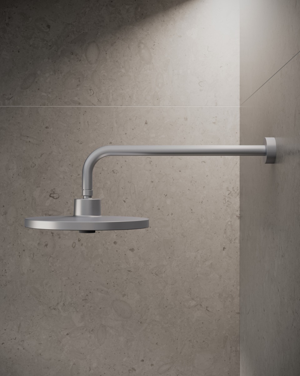 ΒΡΑΧΙΟΝΑΣ ΤΟΙΧΟΥ IDEALRAIN ΣΤΡΟΓΓΥΛΟΣ 40cm SILVER IDEAL 3 ΒΡΑΧΙΟΝΑΣ ΤΟΙΧΟΥ IDEALRAIN ΣΤΡΟΓΓΥΛΟΣ 40cm SILVER IDEAL
