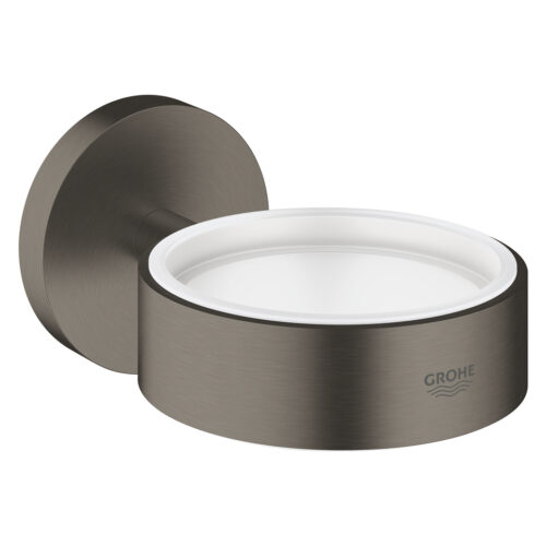 40369al1 1 1 ΠΟΤΗΡΟΘΗΚΗ ESSENTIALS BRUSHED HARD GRAPHITE GROHE