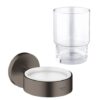 ΠΟΤΗΡΟΘΗΚΗ ESSENTIALS BRUSHED HARD GRAPHITE GROHE