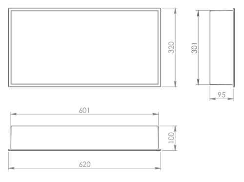 ΡΑΦΙ ΝΤΟΥΖ GUEST 2492 30x60cm ΜΑΥΡΟ ΜΑΤ GEDY 8 guest 60x30 tech ds 2492 ΡΑΦΙ ΝΤΟΥΖ GUEST 2492 30x60cm ΜΑΥΡΟ ΜΑΤ GEDY