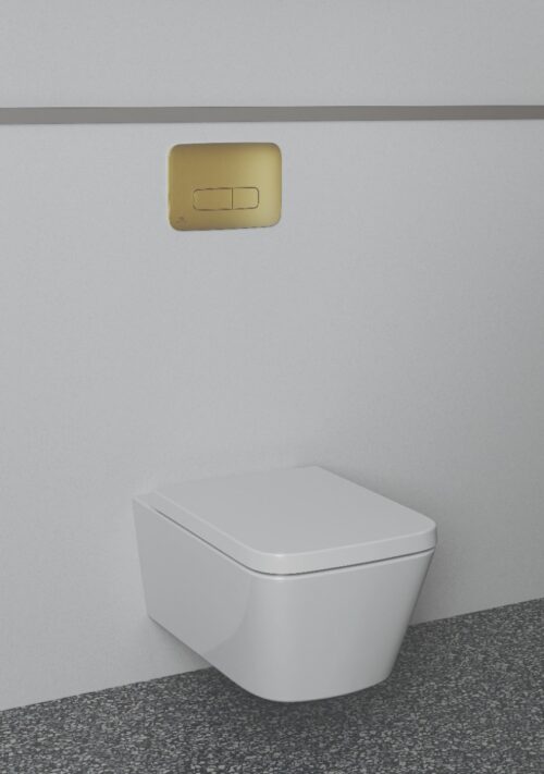 ΠΛΑΚΕΤΑ OLEAS M3 R0459A2 BRUSHED GOLD PVD IDEAL