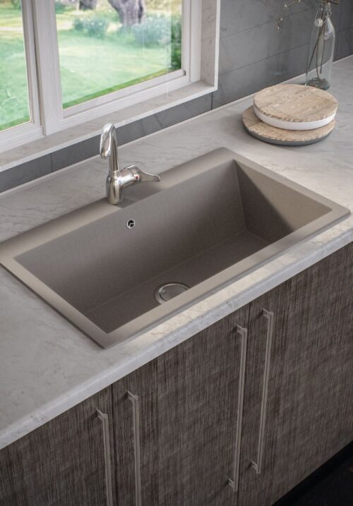 Alternative view of ΝΕΡΟΧΥΤΗΣ ΓΡΑΝΙΤΗ 70x50cm ULTRA GRANITE 815 1B SIENNA SANITEC