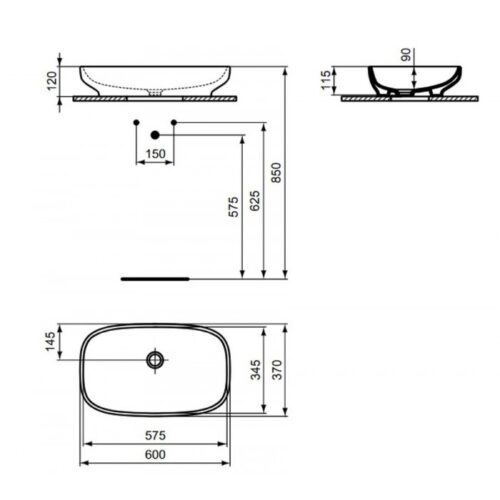 t508701 tec ΝΙΠΤΗΡΑΣ ΠΟΡΣΕΛΑΝΗΣ iLIfe B 60x37cm ΕΛΕΥΘΕΡΗΣ ΤΟΠΟΘΕΤΗΣΗΣ ΛΕΥΚΟΣ IDEAL