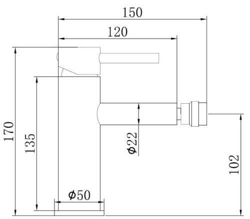 tech 1 ΜΠΑΤΑΡΙΑ ΜΠΙΝΤΕ ΜΜ BRUSHED NICKEL PICCADILLY