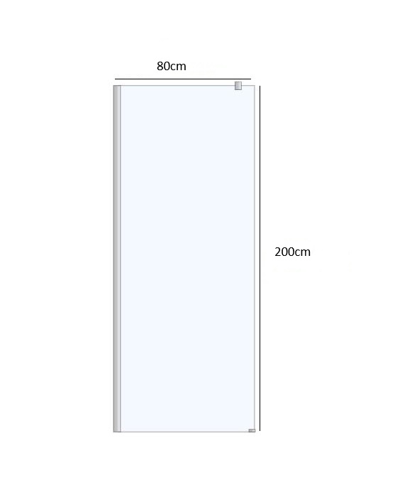 ΚΑΜΠΙΝΑ ΣΤΑΘΕΡΗ ATICAL 80x200 ΚΡΥΣΤΑΛΛΟ ΔΙΑΦΑΝΟ BRUSHED GOLD BRONZE 4 ΚΑΜΠΙΝΑ ΣΤΑΘΕΡΗ ATICAL 80x200 ΚΡΥΣΤΑΛΛΟ ΔΙΑΦΑΝΟ BRUSHED GOLD BRONZE - Image 2