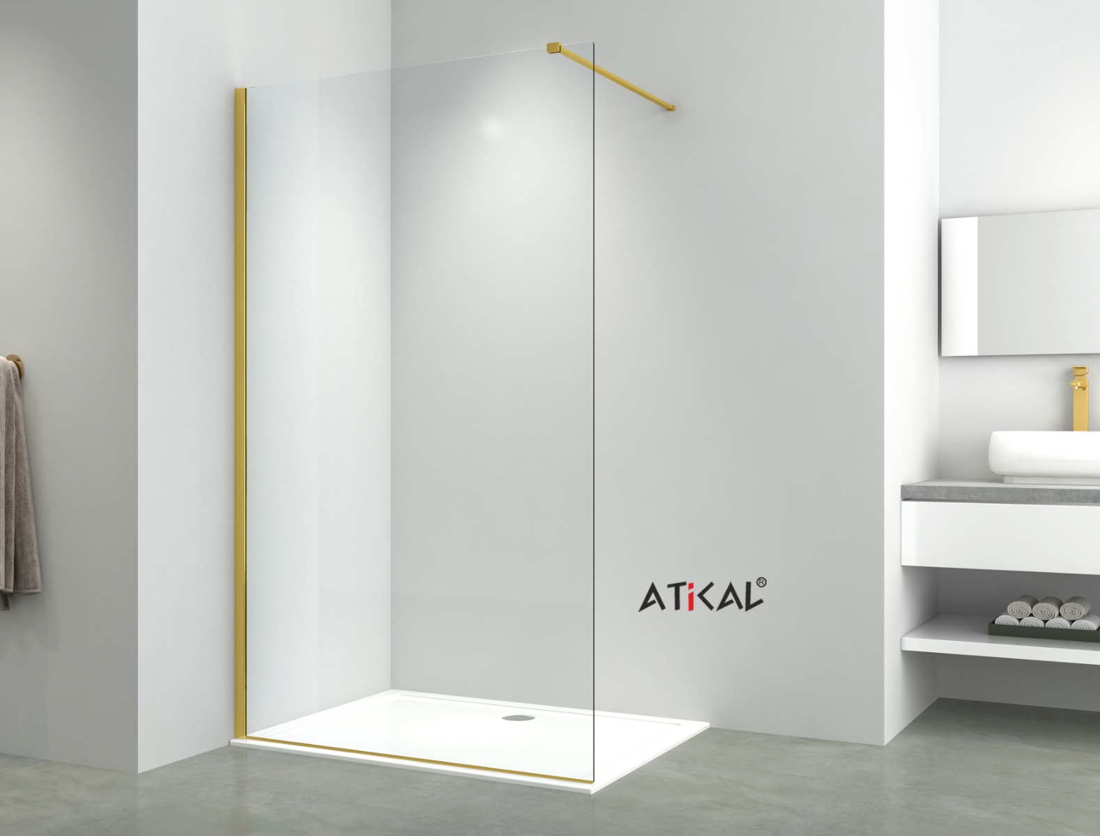 ΚΑΜΠΙΝΑ ΣΤΑΘΕΡΗ ATICAL 110x200 ΚΡΥΣΤΑΛΛΟ ΔΙΑΦΑΝΟ BRUSHED GOLD BRONZE 3 ΚΑΜΠΙΝΑ ΣΤΑΘΕΡΗ ATICAL 110x200 ΚΡΥΣΤΑΛΛΟ ΔΙΑΦΑΝΟ BRUSHED GOLD BRONZE
