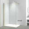 ΚΑΜΠΙΝΑ ΣΤΑΘΕΡΗ ATICAL 140x200 ΚΡΥΣΤΑΛΛΟ ΔΙΑΦΑΝΟ BRUSHED GOLD BRONZE